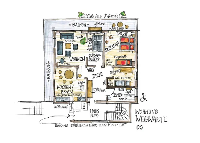 Nengshof Wegwarte Апартаменты Висмансдорф
